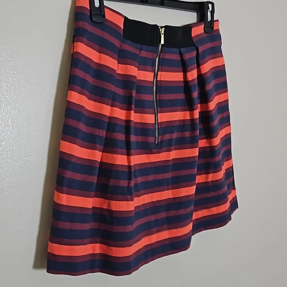 Rachel Roy Striped Full Mini Skirt Sz Small - Picture 6 of 10